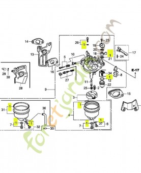 Jeu de joints réf. Honda 16010ZE1812