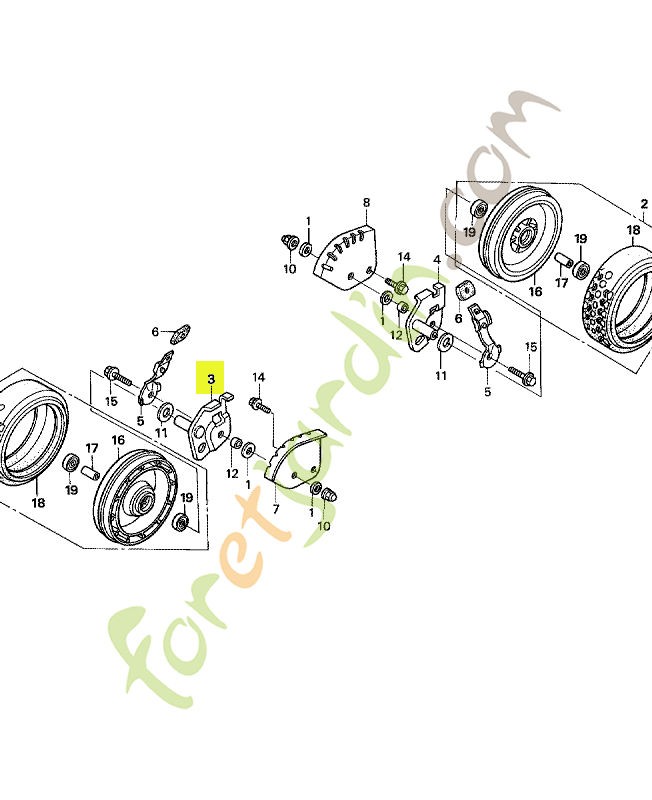 Bras réf. Honda 42911VG0000