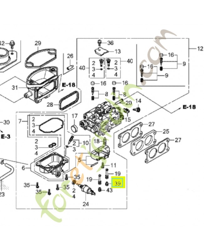 Gicleur principal (125) Honda 99101ZH81250