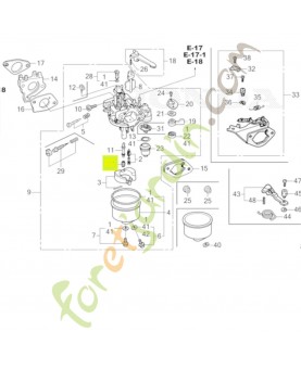 Gicleur principal (110) - Réf. Honda 99101ZH81100