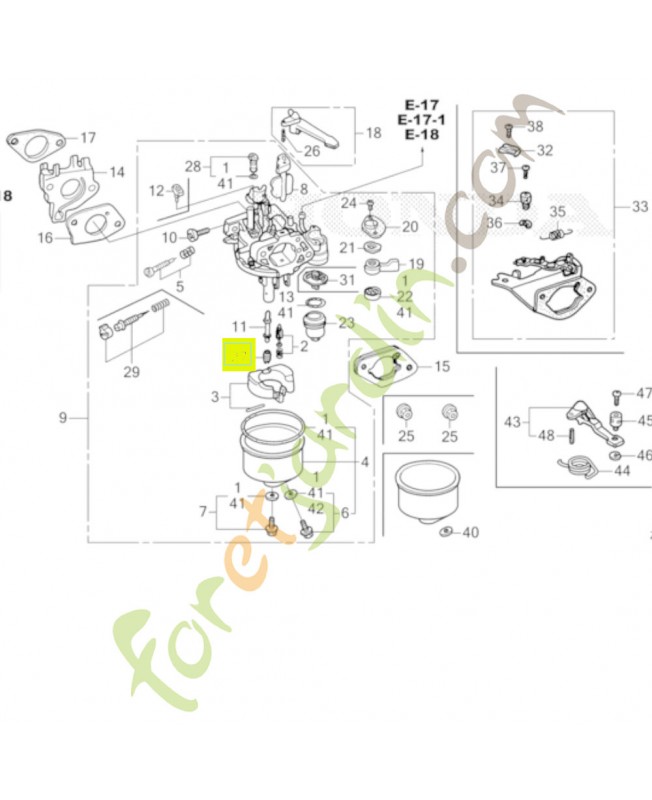 Gicleur principal (110) - Réf. Honda 99101ZH81100