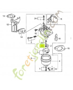 Gicleur principal (75) Honda référence 99101ZH80750