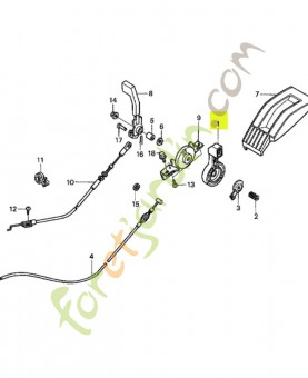 Levier d'accelerateur réf. Honda 17851VA3D01
