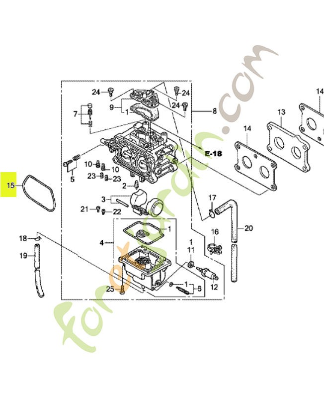 Joint de filtre a air réf. Honda 17228Z0A003
