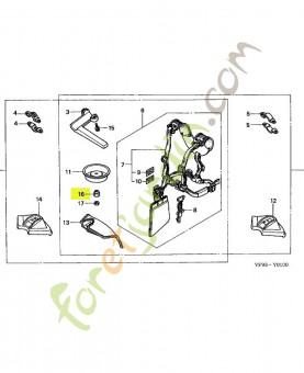 Ecrou hex., 10mm réf. Honda 90301VF9A01