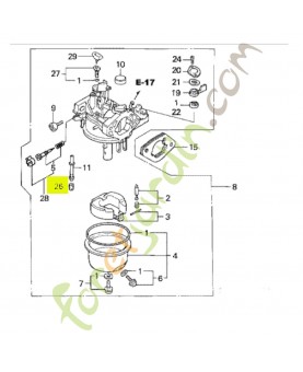 Gicleur principal (92) Honda 99101ZF50920