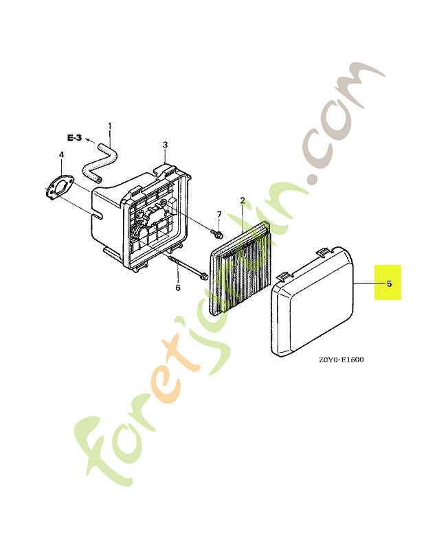 Couvercle de filtre a air réf. Honda 17231Z0L050