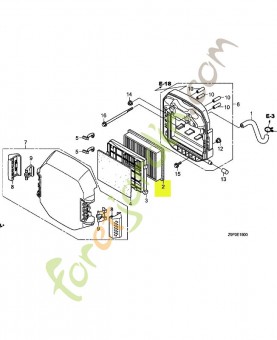 Element comp. filtre a ai réf. Honda 17210Z6M010
