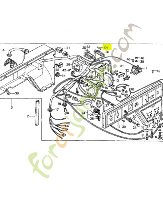 Fusible b (10a) - Réf. Honda 9820021000 Remplace référence 38201875711