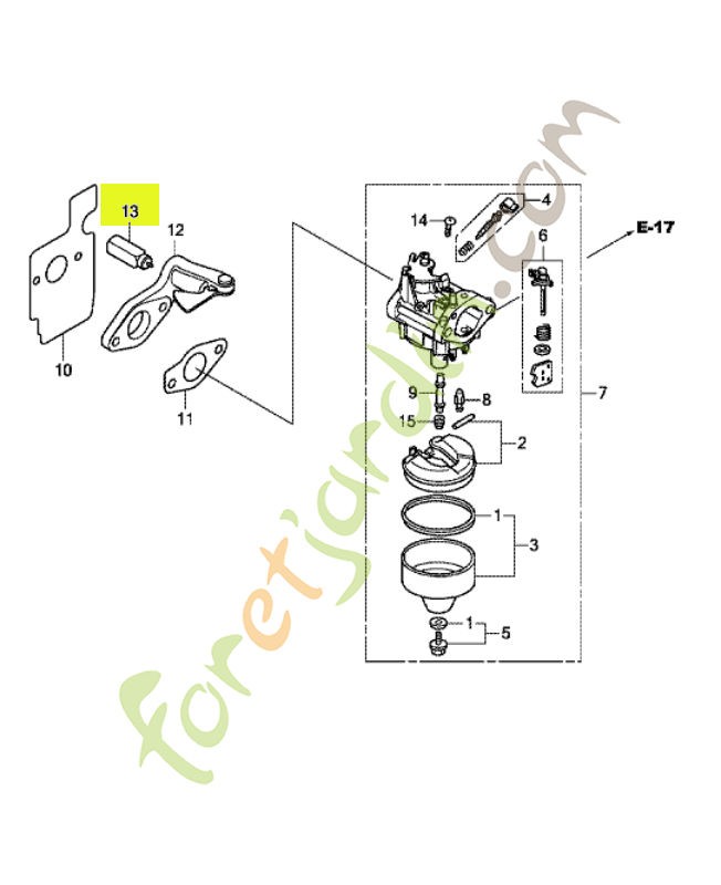 Ens. cire thermique réf. Honda 16620Z9L003