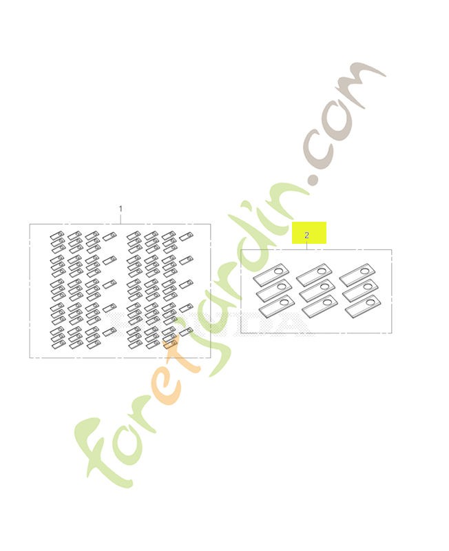 Kit lames Réf. Honda 06301-VP7-E00