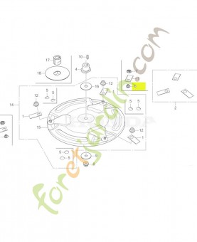 Boulon, lame 5mm réf. Honda 90101VP9000