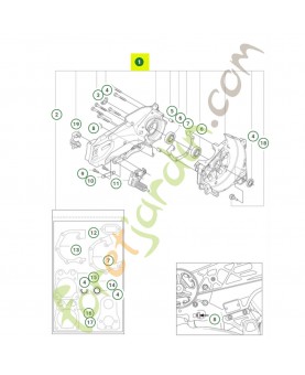Carter complet Husqvarna référence 593282507