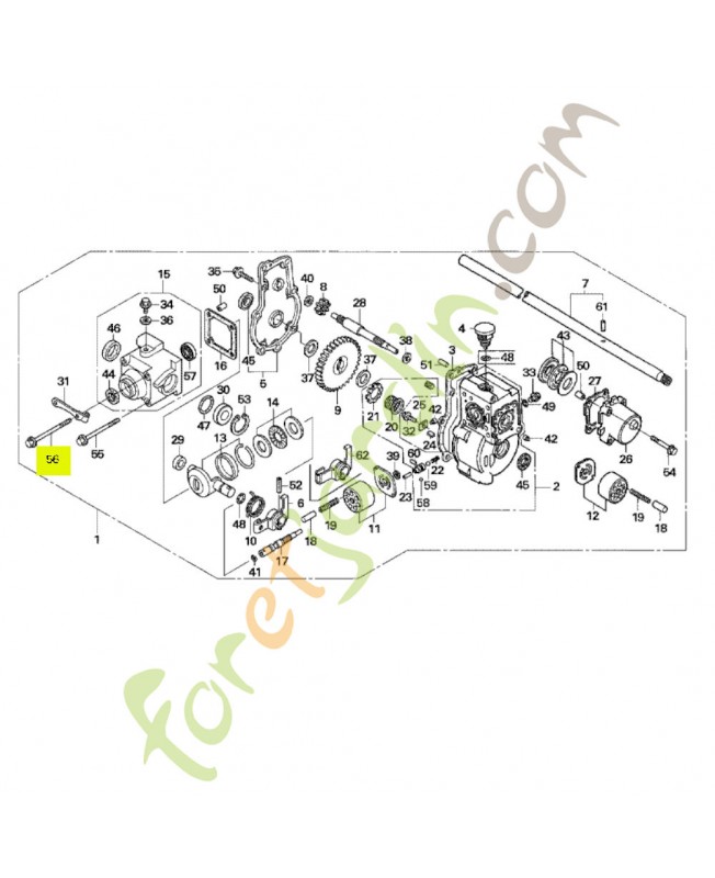 Boulon de bride 6x65 Honda 960010606500