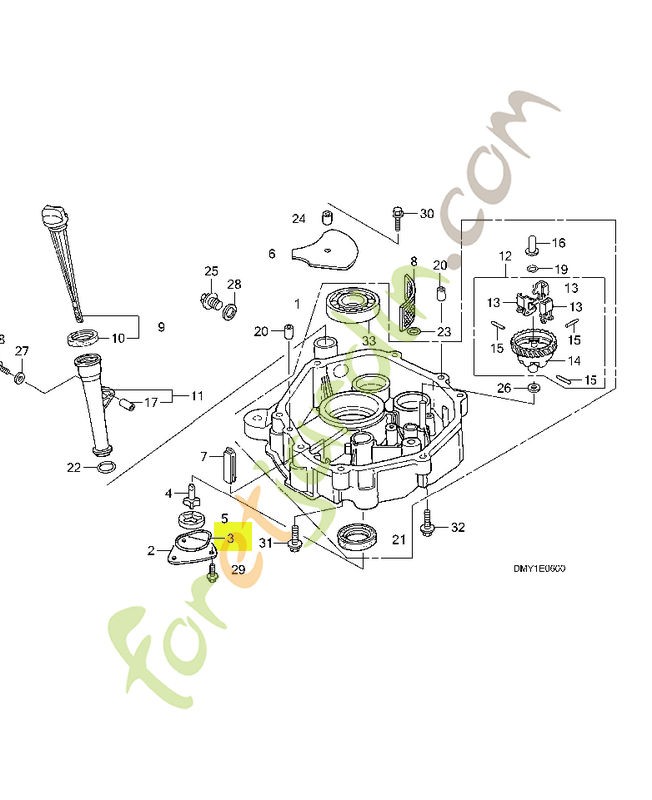 Joint torique, 22.1x2.2 réf. Honda 91301ZE9003