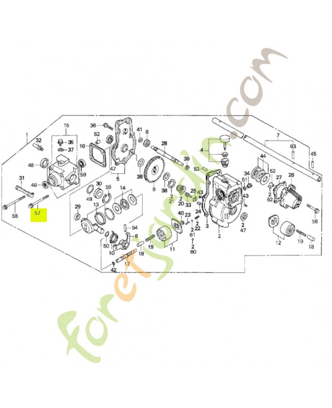Boulon de bride 6x60 Honda 960010606000