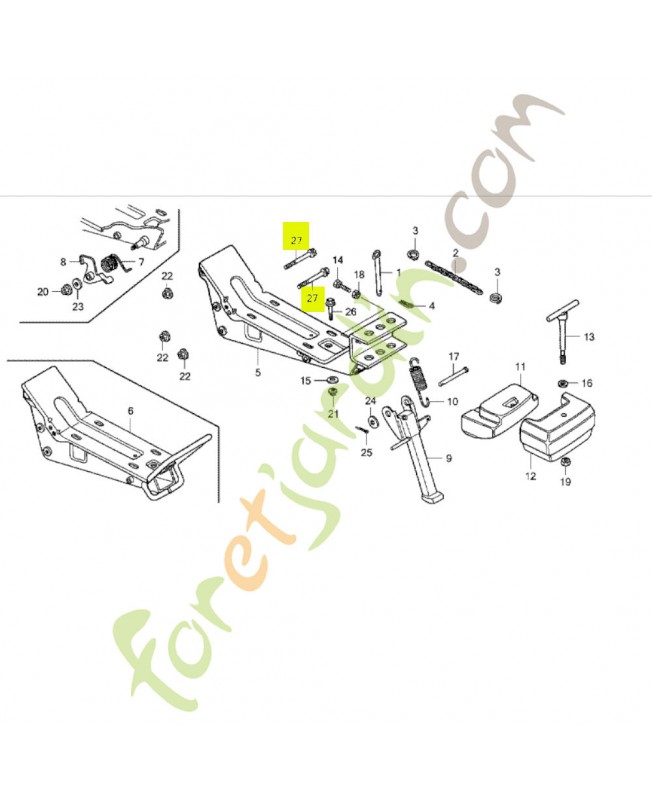 Boulon de bride 10x60 Honda 958011006000