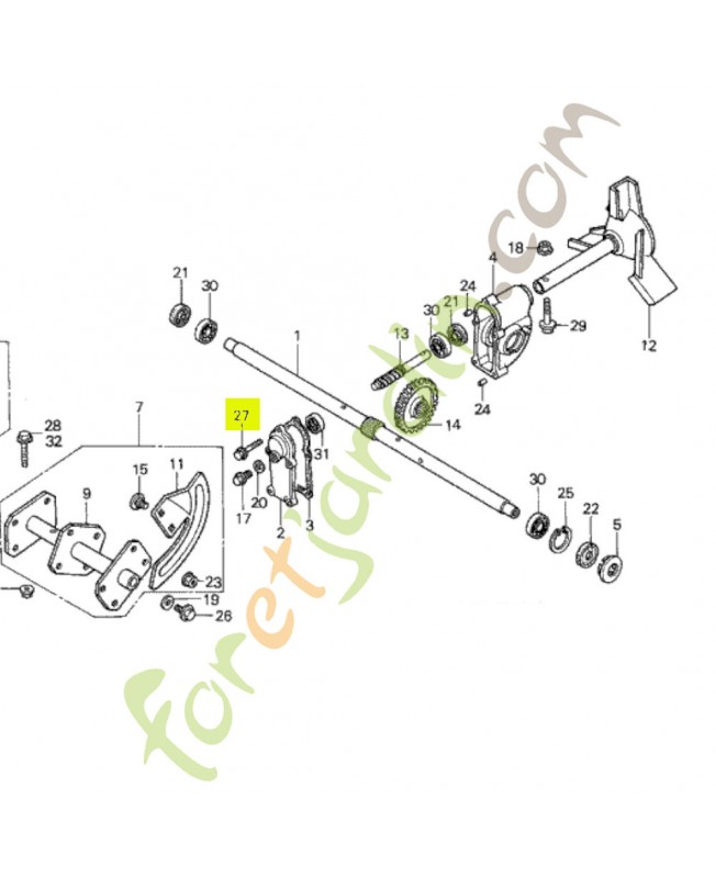Boulon de bride 6x32 Honda 958010603200
