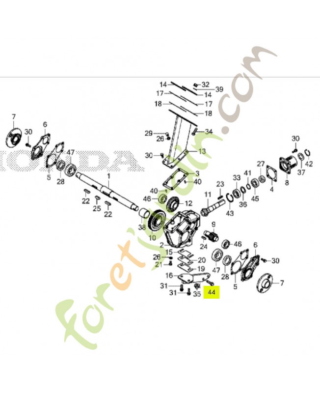 Boulon de bride 10x38 Honda 957011003808