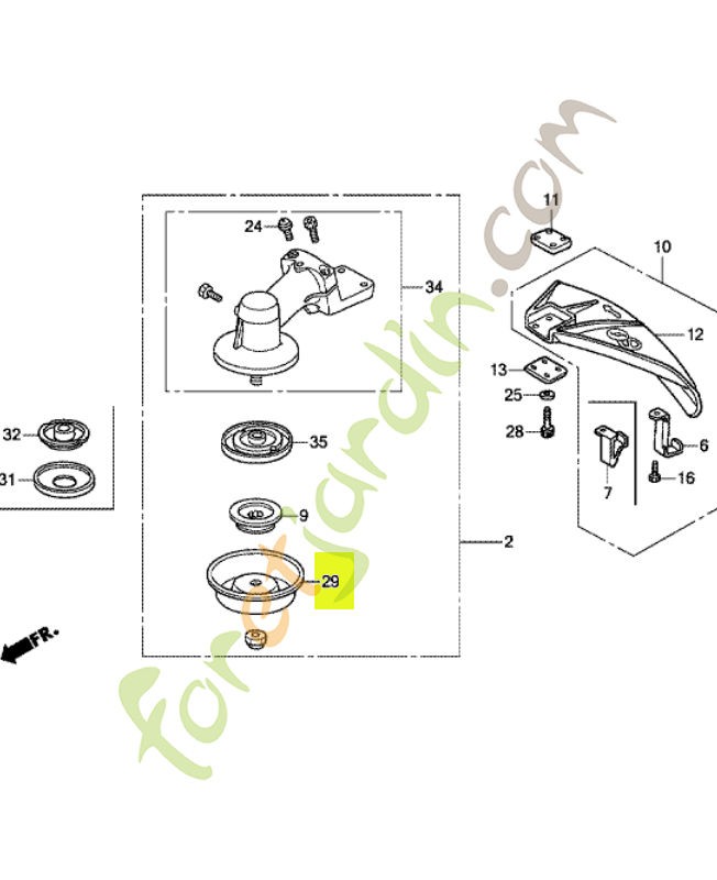 Cache d'ecrou réf. Honda 72623VL6P31