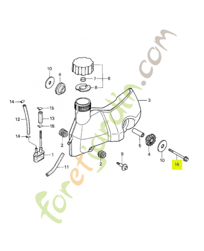 Boulon de bride 8x50 Honda 957010805007
