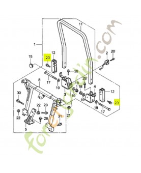 Boulon de bride 8x12 Honda 957010801207
