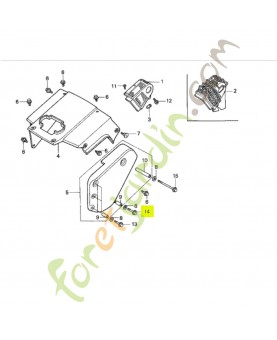 Boulon de bride 6x35 - Réf. Honda 957010603507 remplace référence 95700-0603507