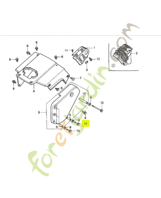 Boulon de bride 6x35 - Réf. Honda 957010603507 remplace référence 95700-0603507