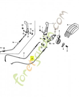 Cable  réf. Honda 17910VA3004