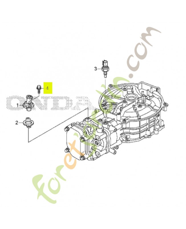 Boulon de bride 6x25 Honda 957010602508