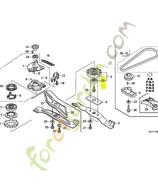 Roulement a billes radial réf. Honda 91102VA4013