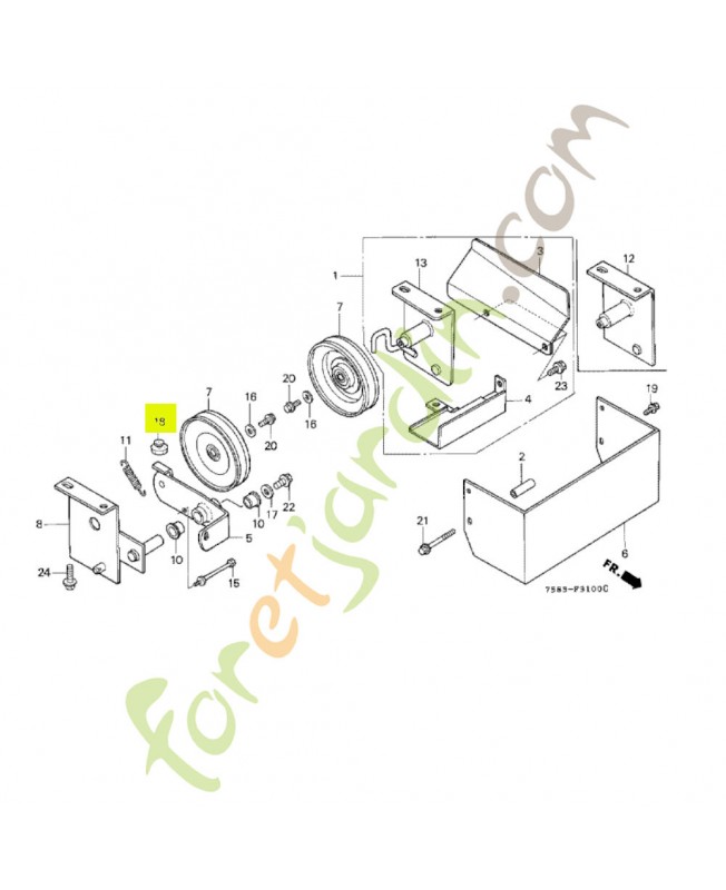 Butoir Honda 9501162000