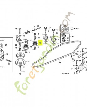 Poulie réf. Honda 80256Y09003
