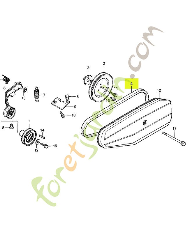Courroie en v (40) réf. Honda 22431734013