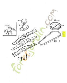 Courroie en v (34.75) réf. Honda 22431VG4B50