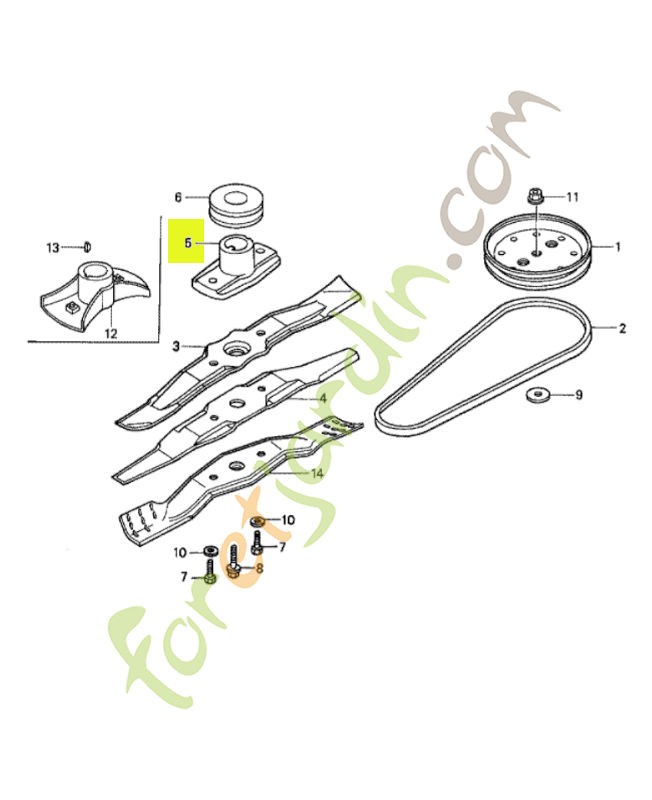 Support de lame réf. Honda 06726VG3305
