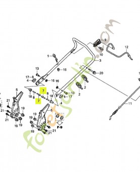 Goupille, 8mm réf. Honda 53158VL0B01
