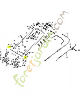 Prise de joint de poignee réf. Honda 53125VL0B00ZA