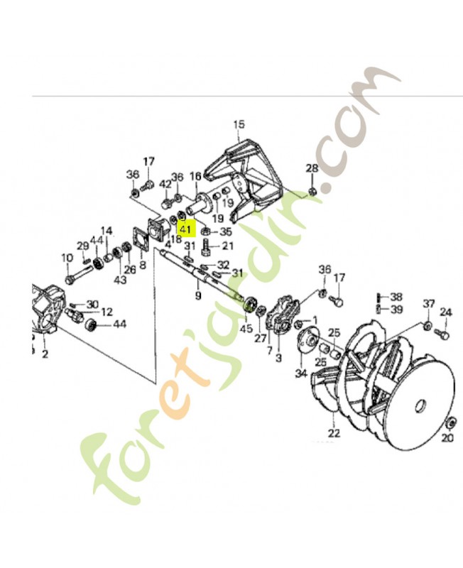 Circlip interieur 45mm Honda 9452045000