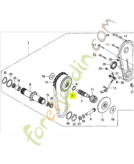 Circlip exterieur 21mm Honda 9451021000