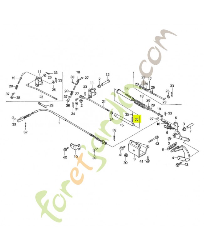 Goupille de ressort 5x28 Honda 9430550282