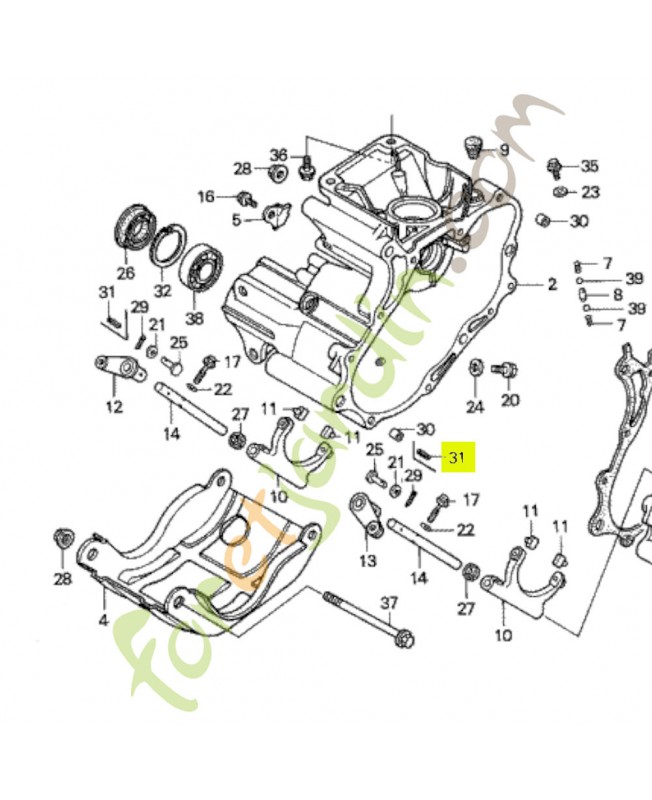 Goupille de ressort 5x22 Honda 9430550221