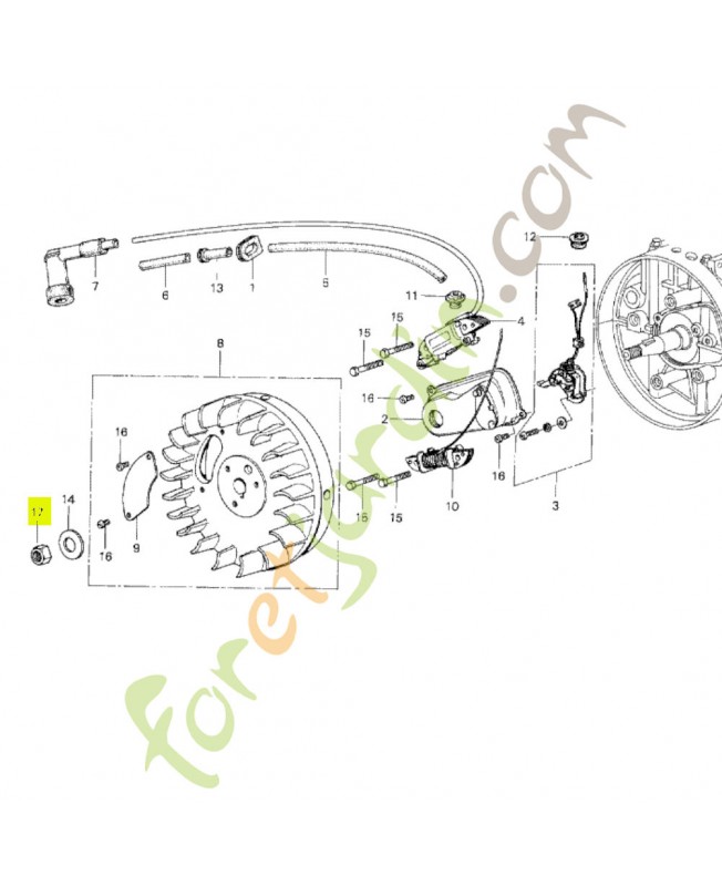Ecrou 14mm Honda 94001140000S