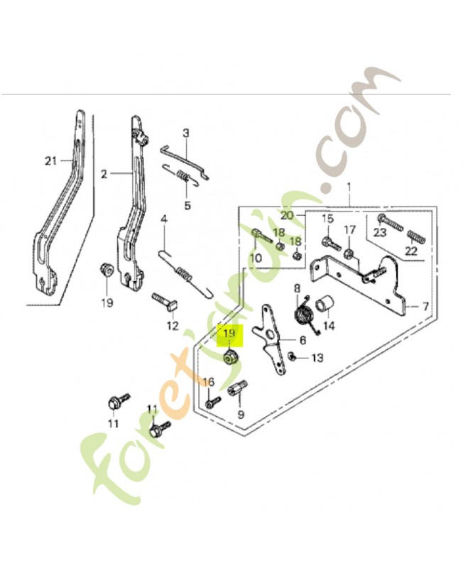 Ecrou 5mm Honda 9400105000