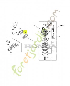 Joint de carburateur réf. Honda 16221Z9L000