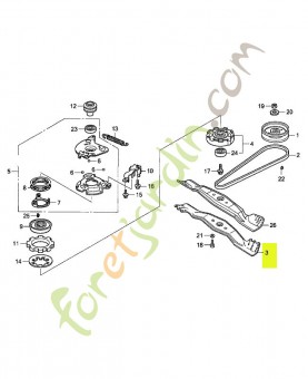 Lame de rotor réf. Honda 72511VE0N00