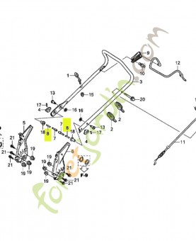 Ressort de reglage de poi réf. Honda 53367VL0B00