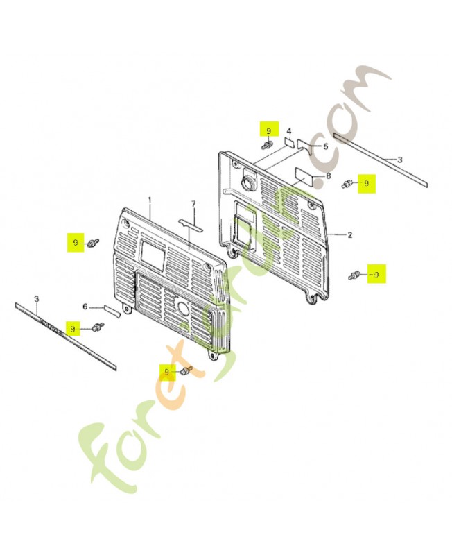 Vis a tete a rondelle 5x10 Honda 938910501007