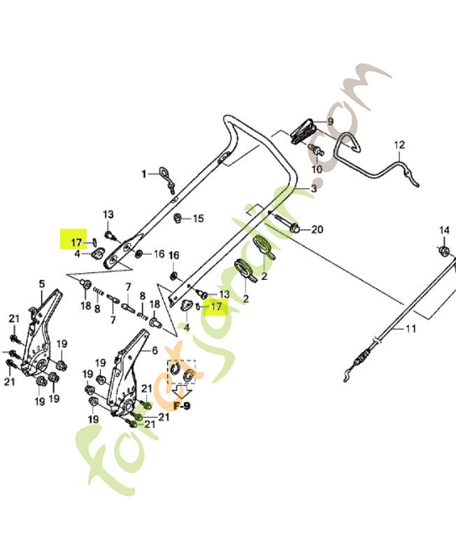 Axe, 2x12 réf. Honda 90751VL0B00
