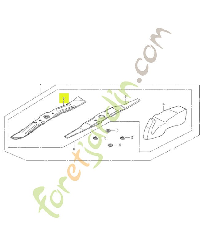 Lame de rotor (pcd 88mm) réf. Honda 72511VG4K00